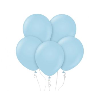 50 baloane bleu deschis - 30 cm