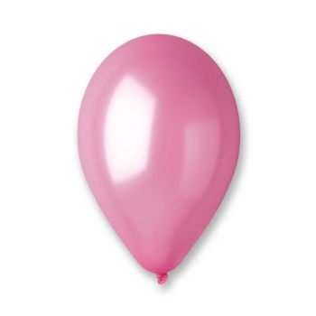 100 baloane roz metalic Gemar - 25 cm