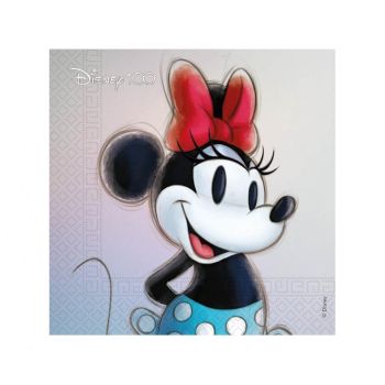 20 șervețele Disney 100 Minnie  33 x 33 cm