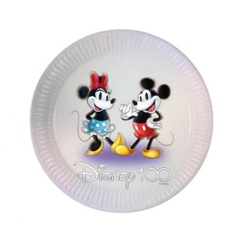 Farfurii Disney 100 Mickey si Minnie 23 cm