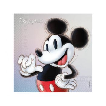 20 șervețele Disney 100 Mickey 33 x 33 cm