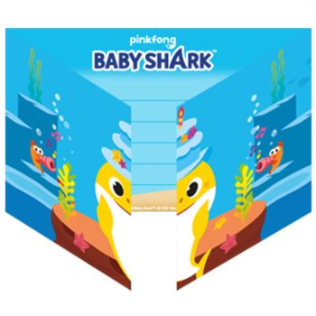 8 invitații Baby Shark