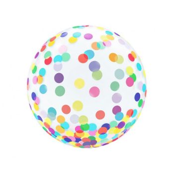 Balon bobo cu confetti colorate - 45 cm