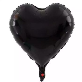 Balon folie inima neagra