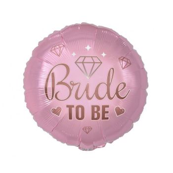 Balon roz Bride to be - 43 cm