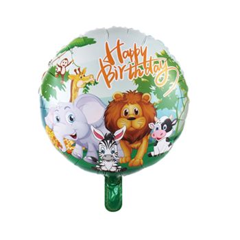 Balon Happy Birthday cu animale