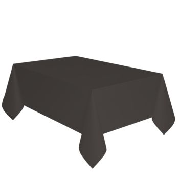 Față de masă neagra din hartie - 137 x 274 cm