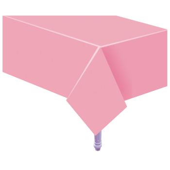 Față de masă roz deschis din hârtie - 132 x 183 cm