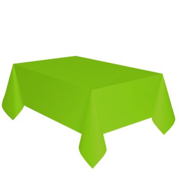 Față de masă verde din hartie - 137 x 274 cm
