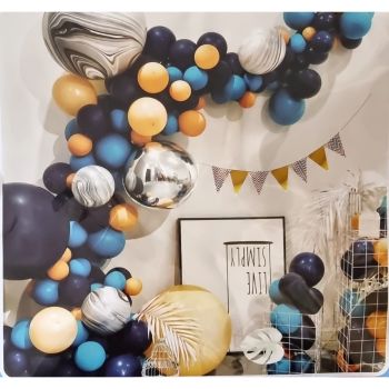 Ghirlandă cu baloane albastre
