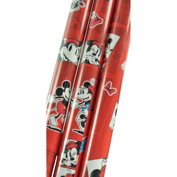 Hârtie de ambalat cadou cu Minnie și Mickey