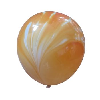 10 baloane portocalii marmorate