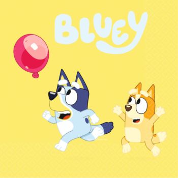 16 șervețele Bingo și Bluey - 33x33 cm