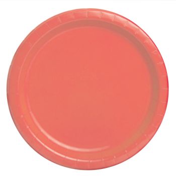 16 farfurii rosii - 22 cm
