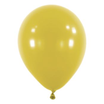 50 baloane galben muștar - 27 cm