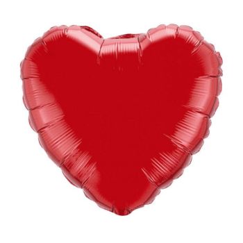Mini balon inimă roșie - 21 cm