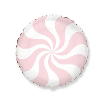 Balon folie acadea cu roz - 45 cm