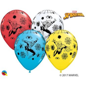6 baloane Spider Man - 27 cm