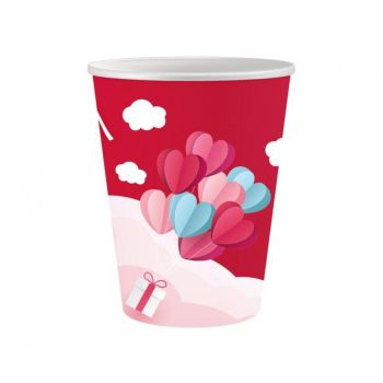 6 pahare Love Is In The Air - 250 ml