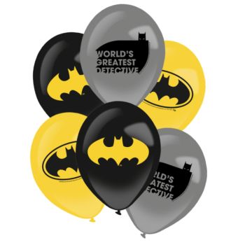 6 baloane Batman - 27.5 cm