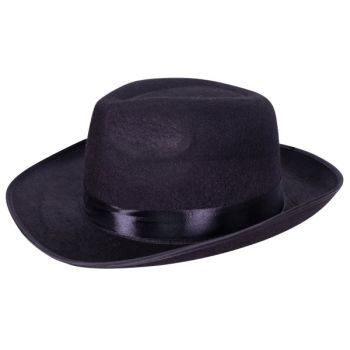 Pălărie neagră 'Al Capone'