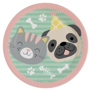 8 farfurii Hello Pets - 23 cm