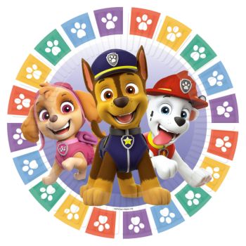 8 farfurii Paw Patrol - 18 cm