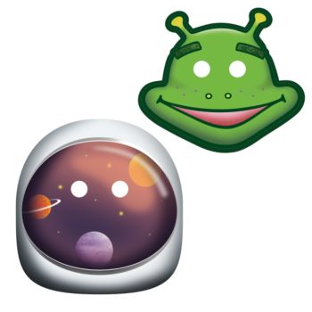 8 măști Space party