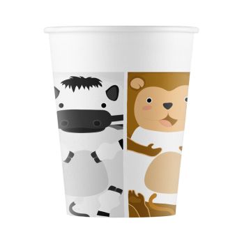 8 pahare Zoo - 200 ml