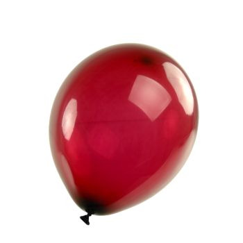 100 baloane rosu burgundy- 25 cm