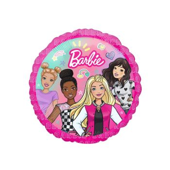 Balon rotund Barbie - 44 cm