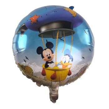 Balon rotund cu Mickey si Donald