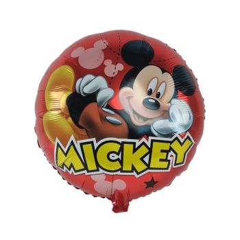 Balon roșu Mickey Mouse