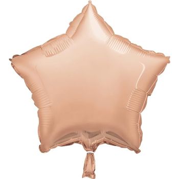 Balon roz gold stea - 42 cm