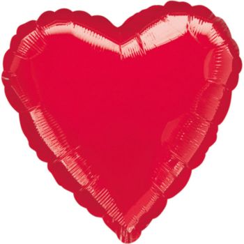 Mini balon inimă roșie - 22 cm