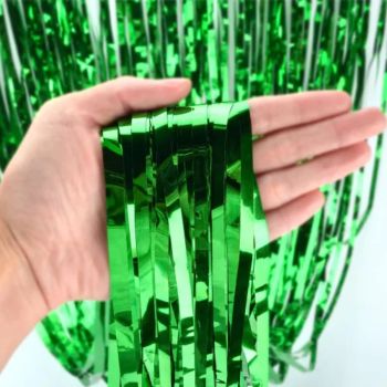 Perdea decorativă verde