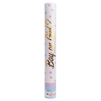 Tun confetti hârtie Gender Reveal -roz- 40 cm	