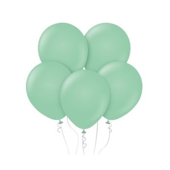 10 baloane pastel mint green - 30 cm
