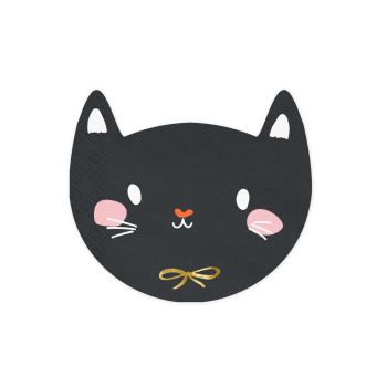 20 Servețele Pisică Neagră