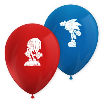 8 Baloane Party Sonic 25 cm