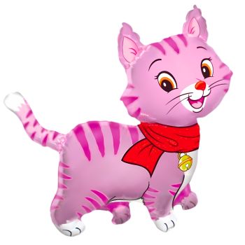 Balon pisică roz 92 cm