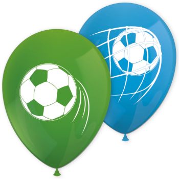 8 baloane party fotbal 25 cm