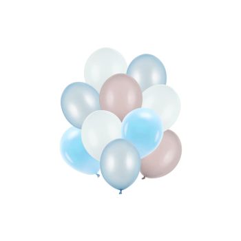 10 Baloane  in Nuanțe Bleu