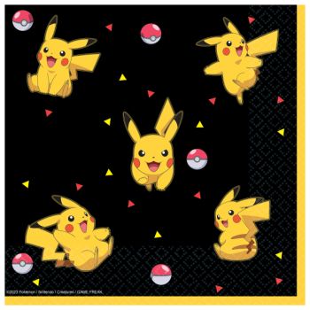 16 Șervețele Pokémon - 33 x 33 cm