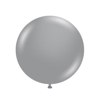 2 Baloane Latex Jumbo Metallic Silver 90 cm