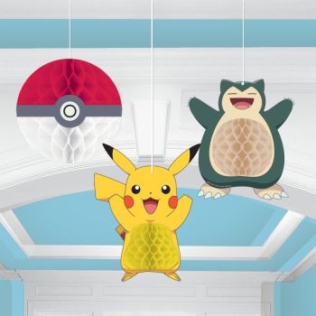 3 Decorațiuni Honeycomb Pokémon