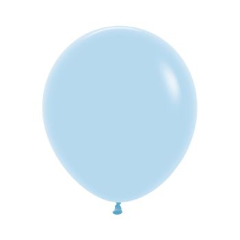 5 baloane jumbo Pastel Matte Blue Sempertex - 45 cm