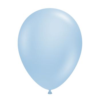 50 Baloane Latex Tuftex Metallic Sky Blue 13 cm