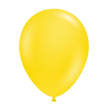 50 Baloane Latex Tuftex Yellow 13 cm