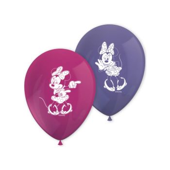 8 Baloane Party Minnie Mouse - 28 cm